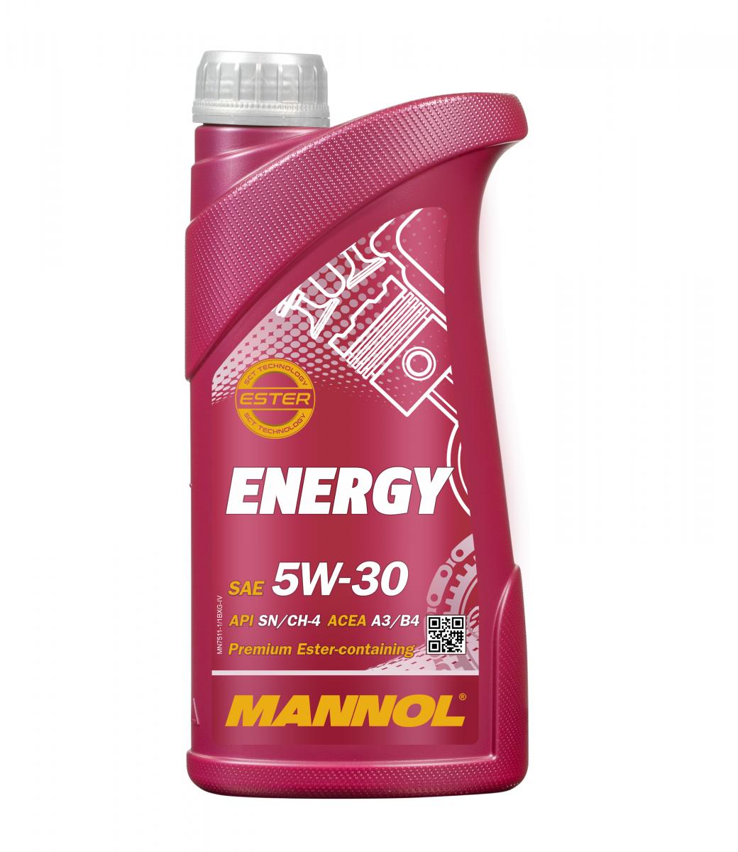 5 Liter (5x1) MANNOL Energy 5W-30 7511 API SN/CH-4 MB 229.3 VW 502.00 Motoröl 