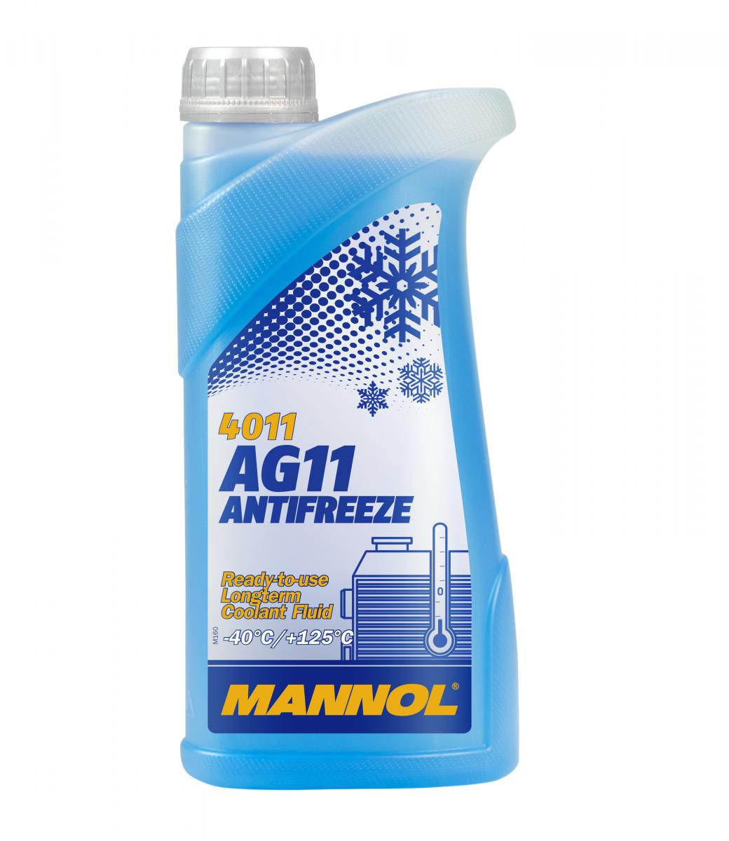 3 Liter (3x1) MANNOL Antifreeze AG11 Fertiggemisch blau -40°C G11 Kühlerfrostschutz