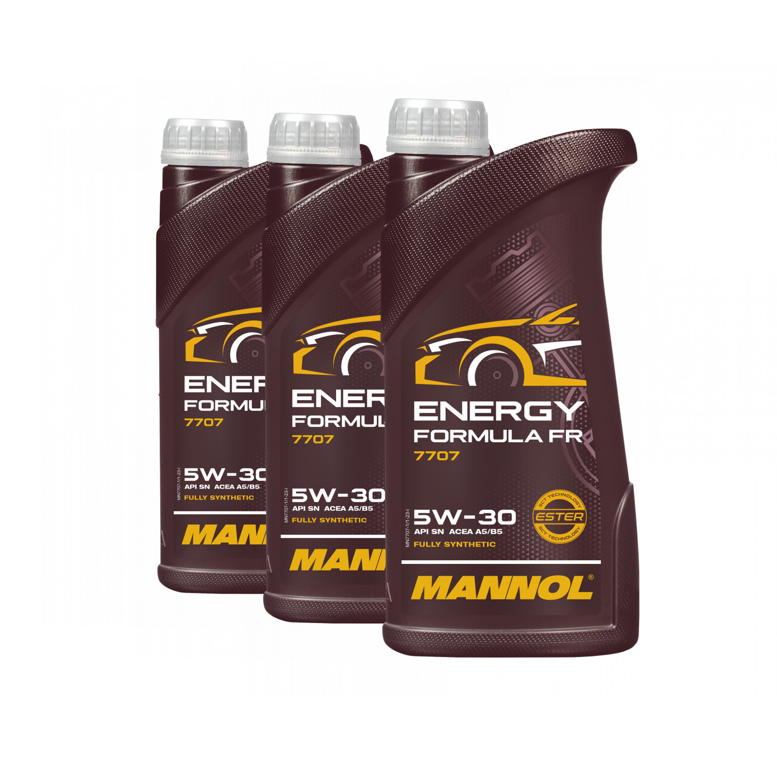 3 Liter (3x1) MANNOL Energy Formula FR 7707 5W-30 API SN ACEA A5/B5 Motoröl