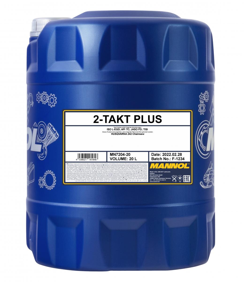 20 Liter MANNOL 2-Takt Plus 7204 API TC JASO FD ISO L-EGD TISI Motoröl 