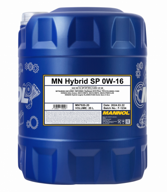 40 Liter (2x20) MANNOL Hybrid SP 0W-16 7920 API SP (RC) ILSAC GF-6B