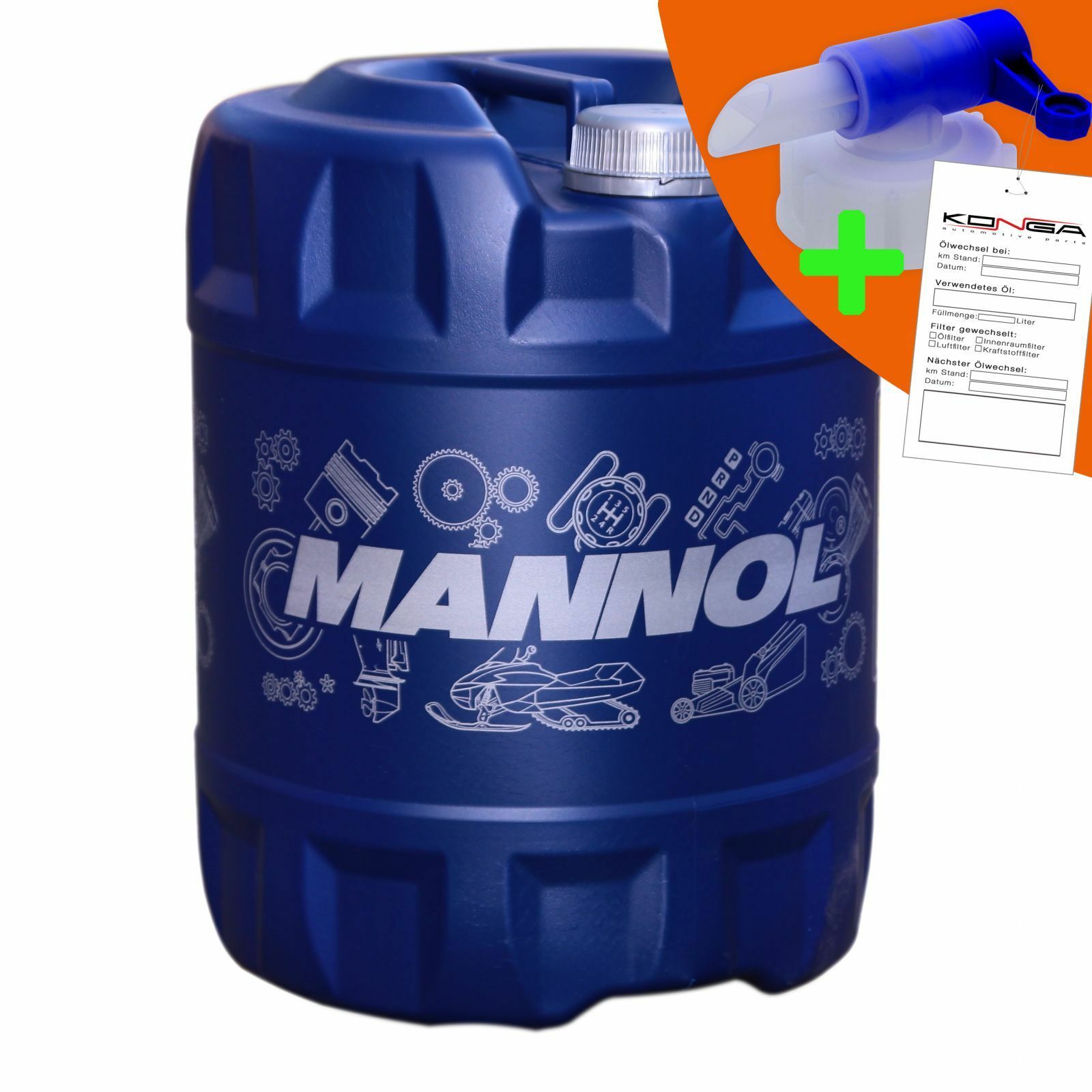 20 Liter MANNOL 2-Takt Snowpower TC+ Schneemobilöl Motoröl 1x Ablasshahn