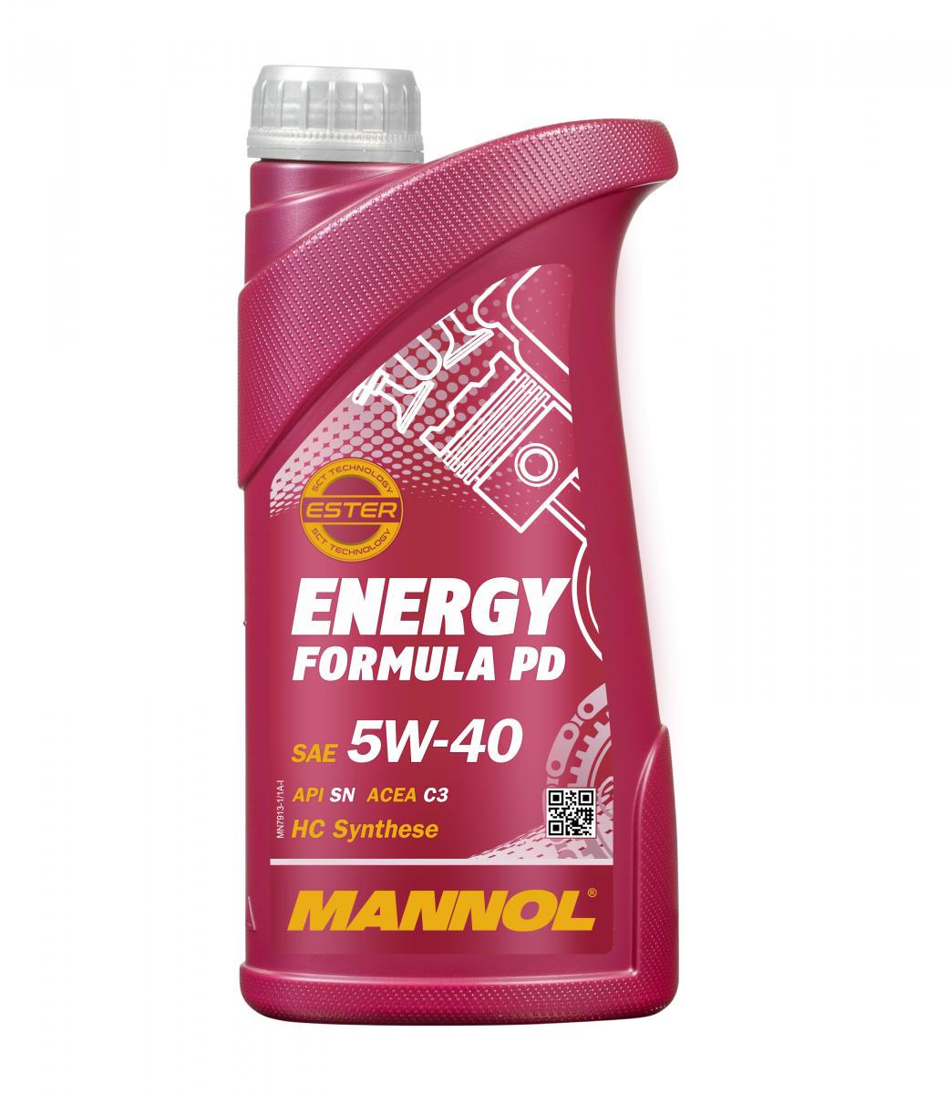 5 Liter (5x1) MANNOL Energy Formula PD 5W-40 API SN  Motoröl 5W40