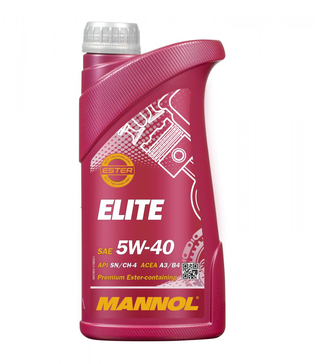 5 Liter (5x1) MANNOL Elite 5W-40 API SN CH-4 Motoröl 5W40 BMW MB Fiat
