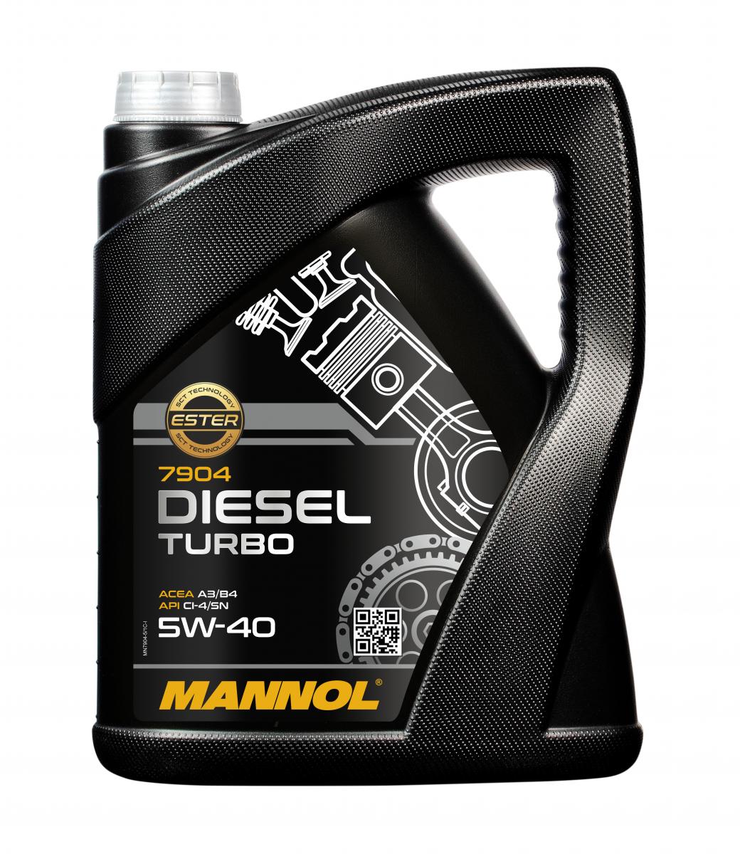 5 Liter MANNOL Diesel Turbo 5W-40 API CI-4/SN Motoröl 5W40 4036021505107