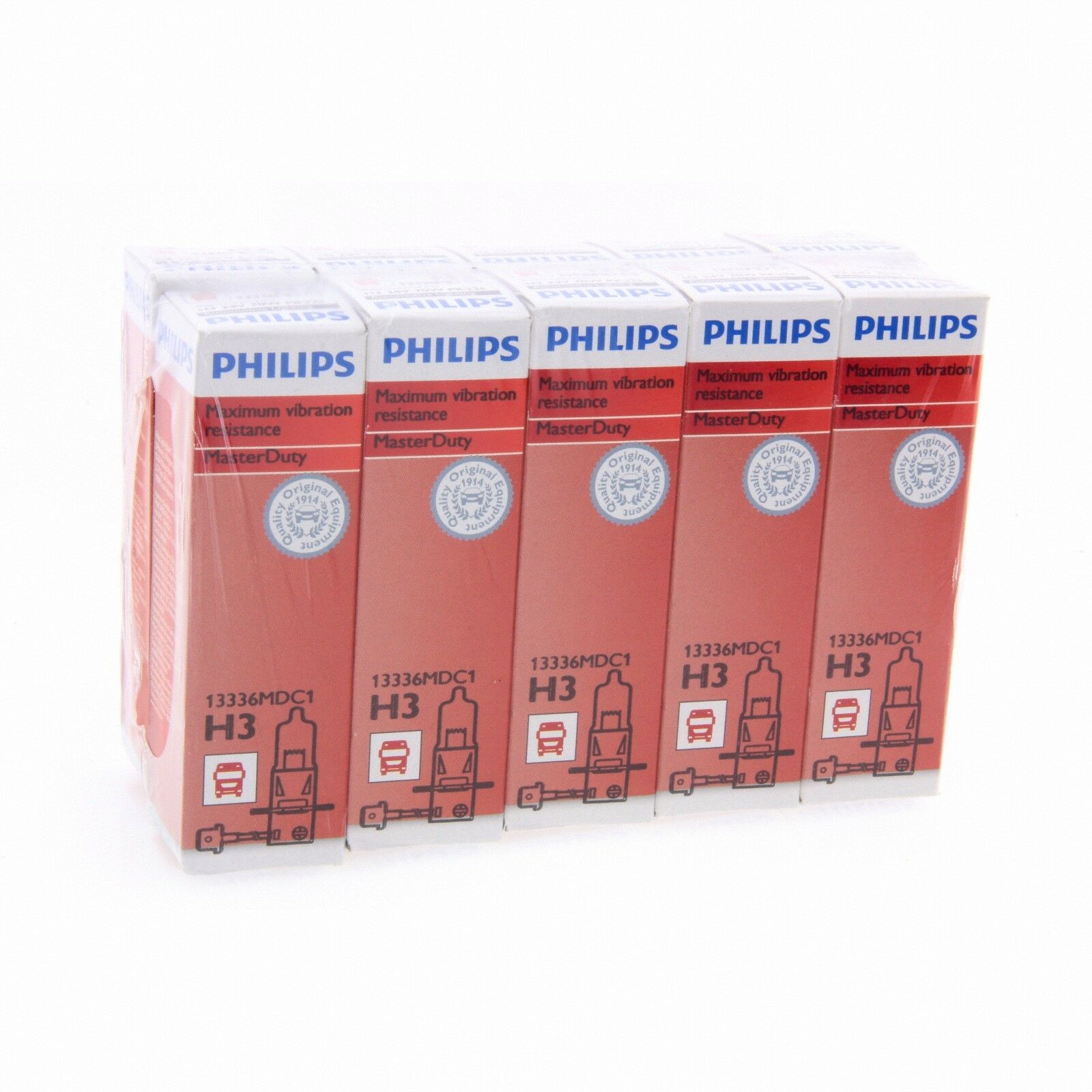 10er Box H3 Philips MasterDuty 2x Longlife LKW 24V Halogenlampe 13336MD