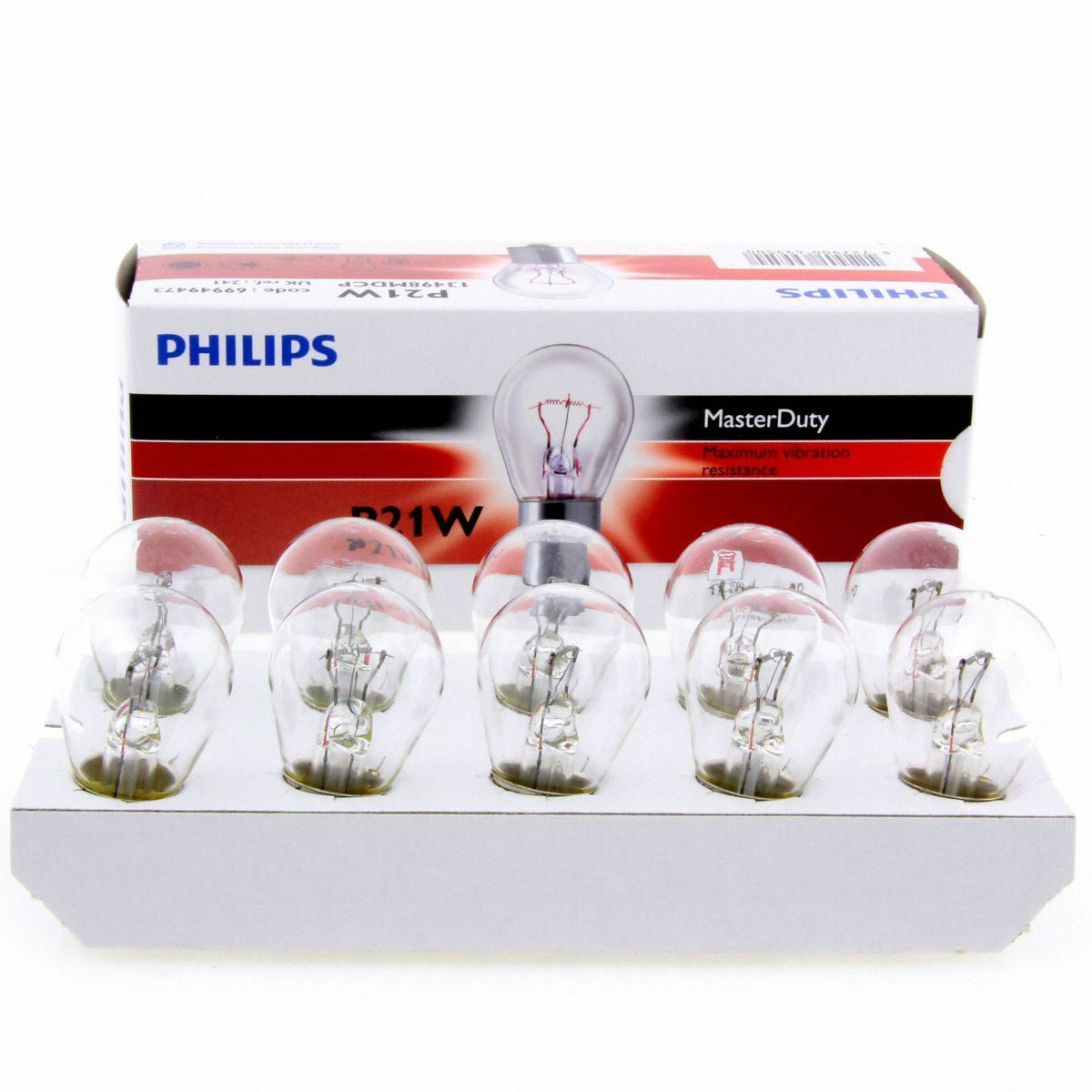 P21W Philips MasterDuty 2x Longlife LKW 24V Halogenlampe 13498MD 10er Box Pack