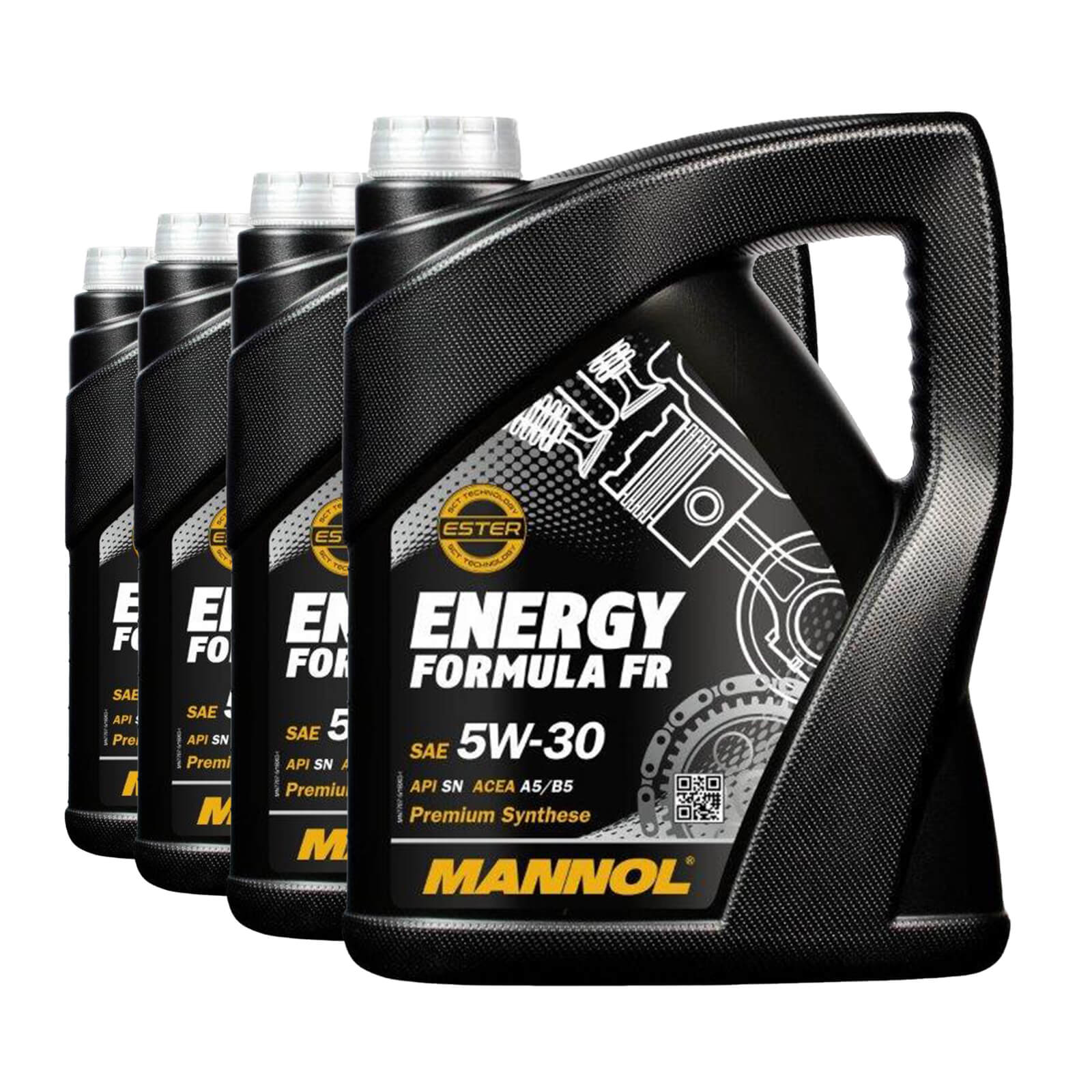 20 Liter (4x5) MANNOL Energy Formula FR 7707 5W-30 API SN ACEA A5/B5 Motoröl