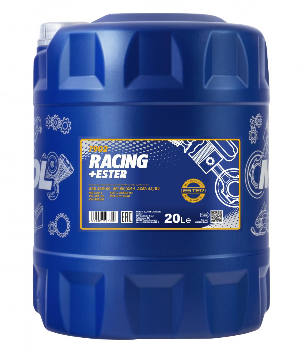 40 Liter MANNOL Racing Ester 10W-60 10W60 API SN CH-4 Motoröl ÖL +  Ablasshahn