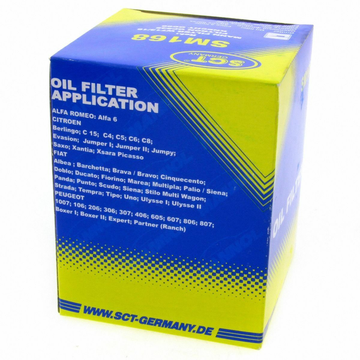 SCT Ölfilter SM168 Filter Servicefilter Anschraubfilter Alfa Romeo Autobianchi Citroën Fiat Smart Lancia