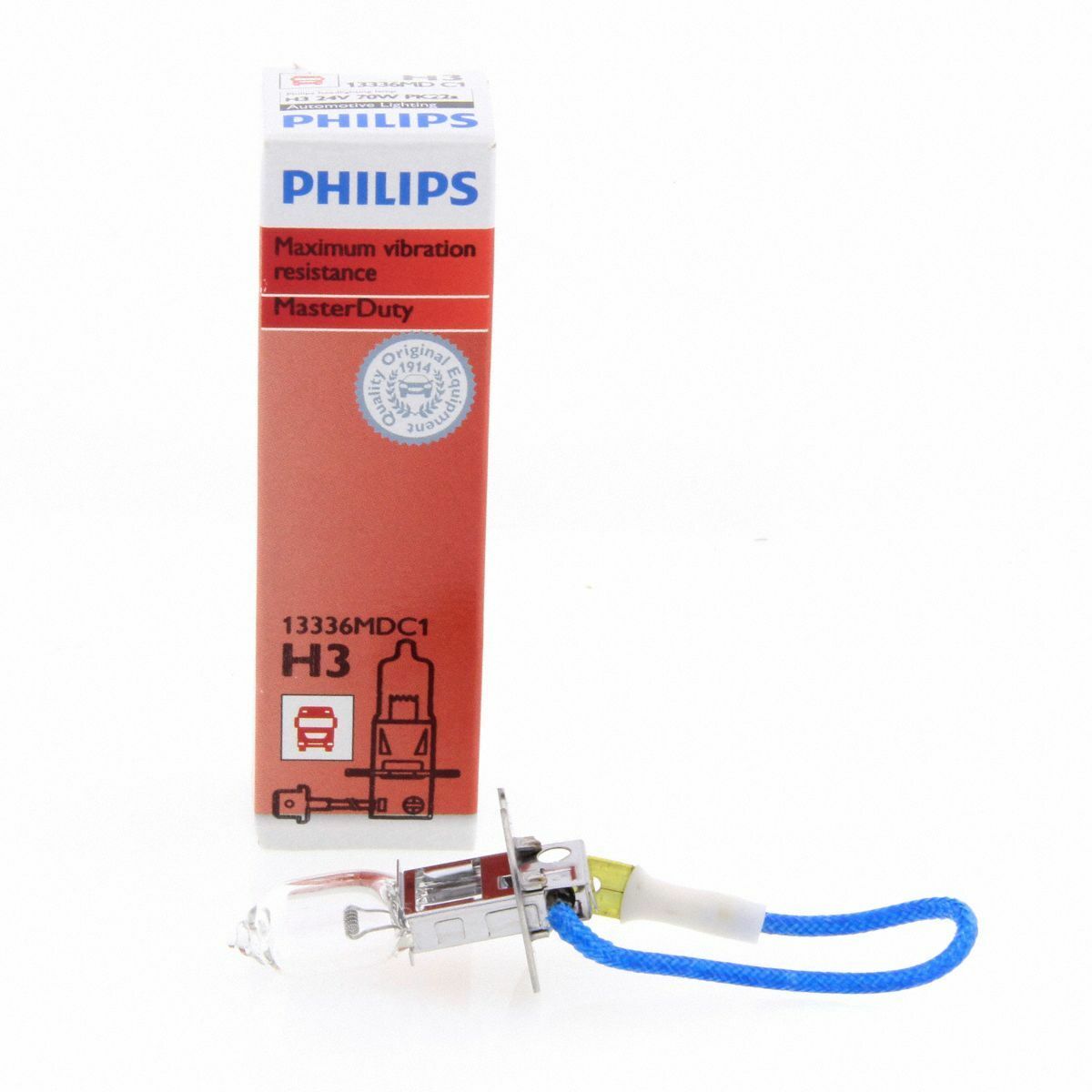 10er Box H3 Philips MasterDuty 2x Longlife LKW 24V Halogenlampe 13336MD