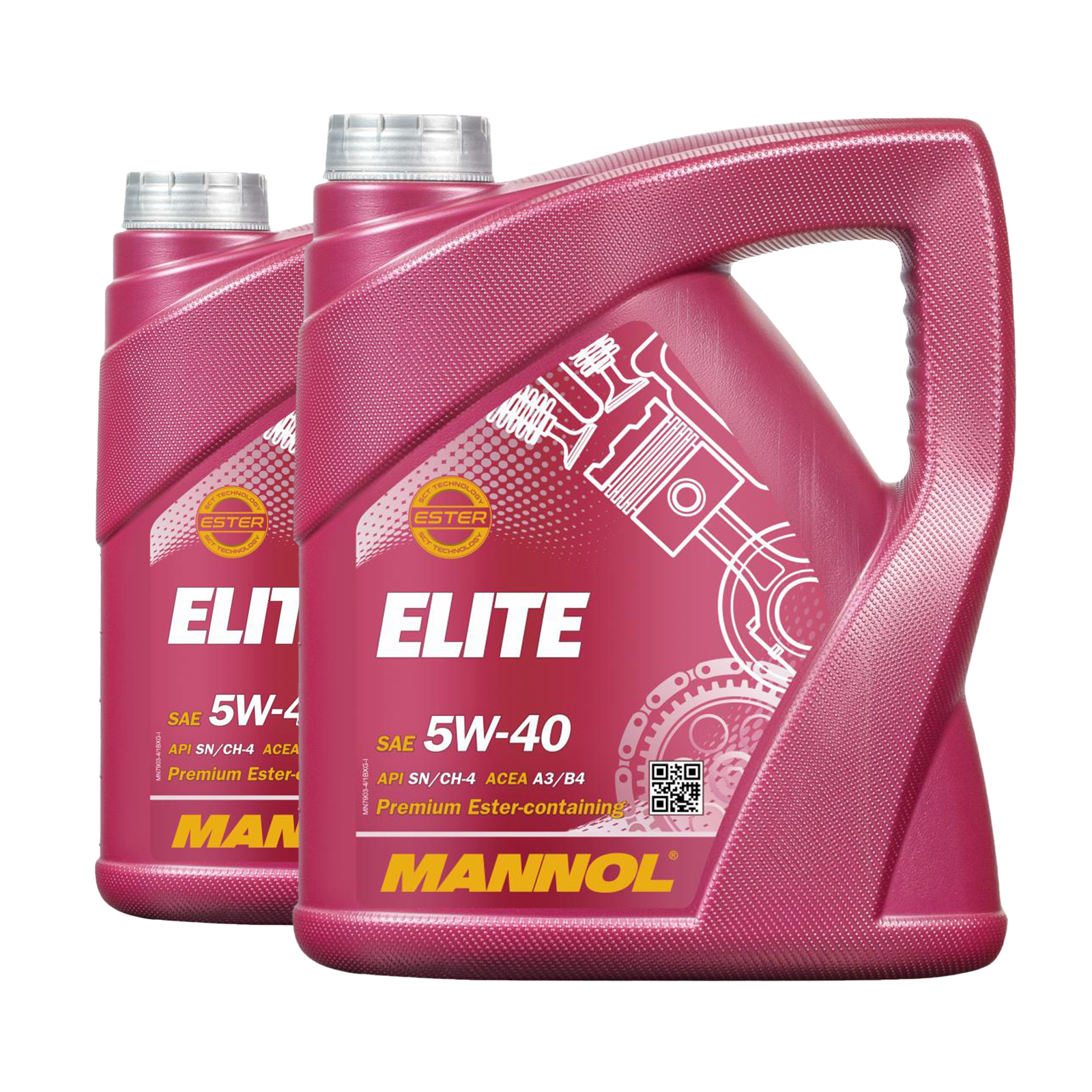 8 Liter (2x4) MANNOL Elite 5W-40 API SN/CH-4 Motoröl 5W40 4036021404103