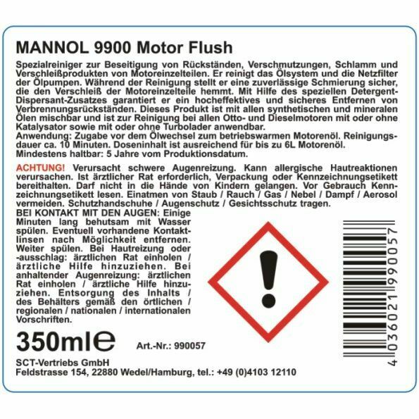 5 L Mannol 7507 Defender 10W-40 Motoröl API SN VW 505.00 MB229.1 + Motorflush