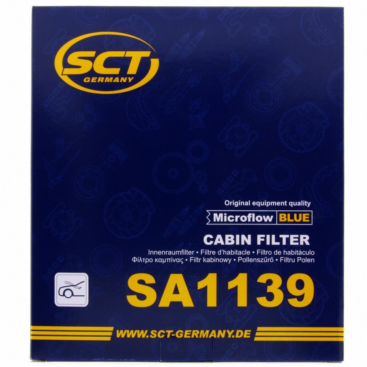 SCT Innenraumfilter Luftfilter SA 1139 Pollenfilter Luft Filter Honda Rover 