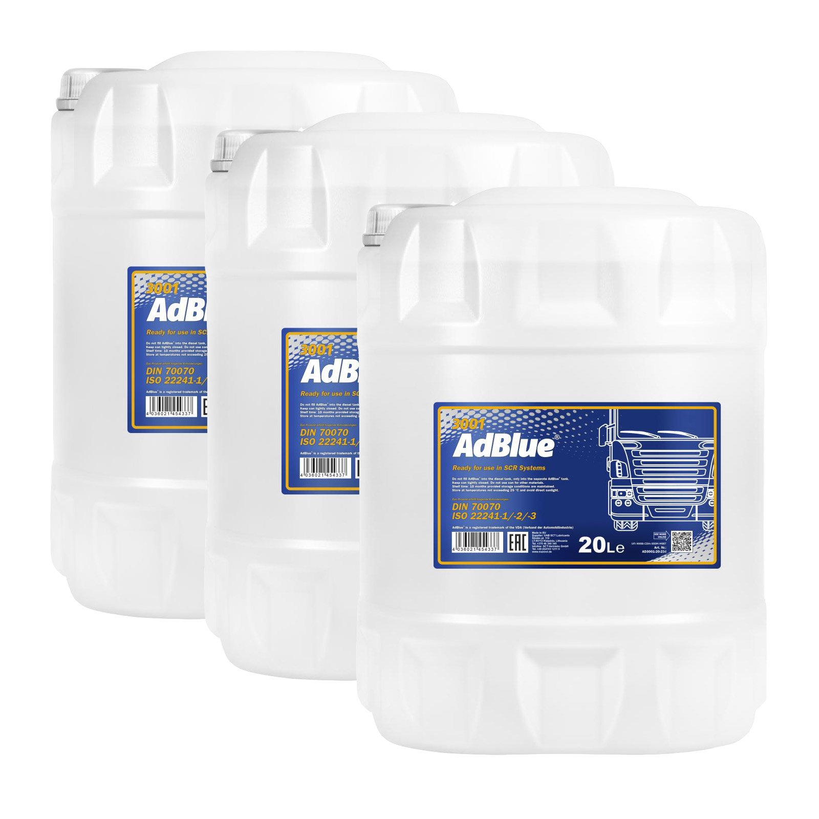 60 Liter MANNOL ready-to-use AdBlue® SCR Diesel TDI Additiv Harnstofflösung