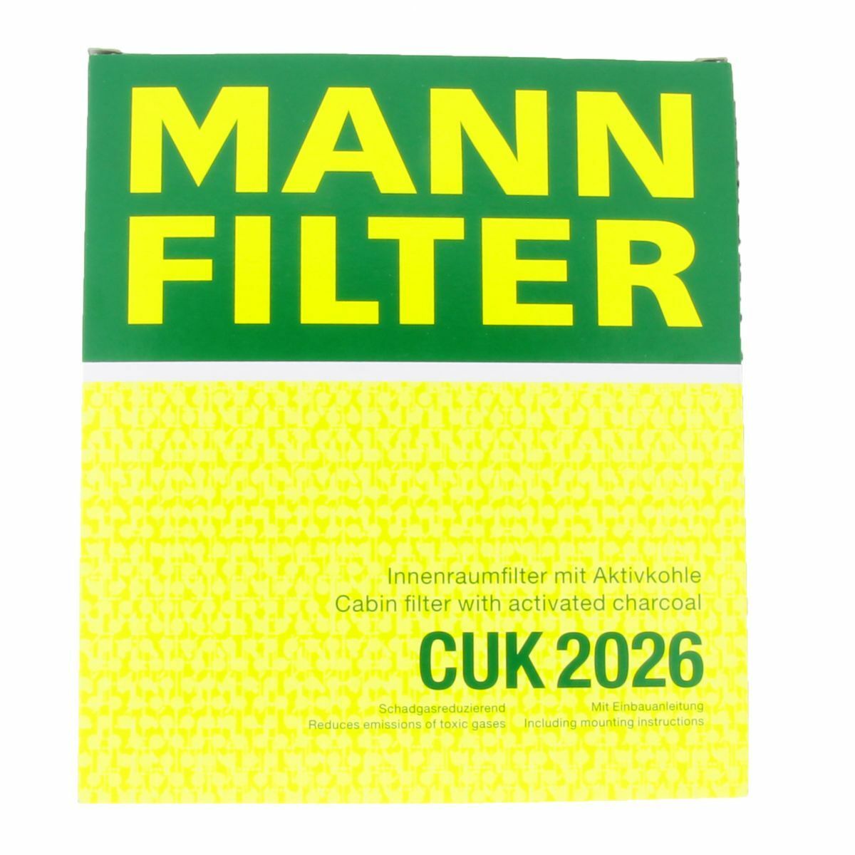 MANN Innenraumfilter Aktivkohle CUK2026 Filter Fiat Ford Lancia