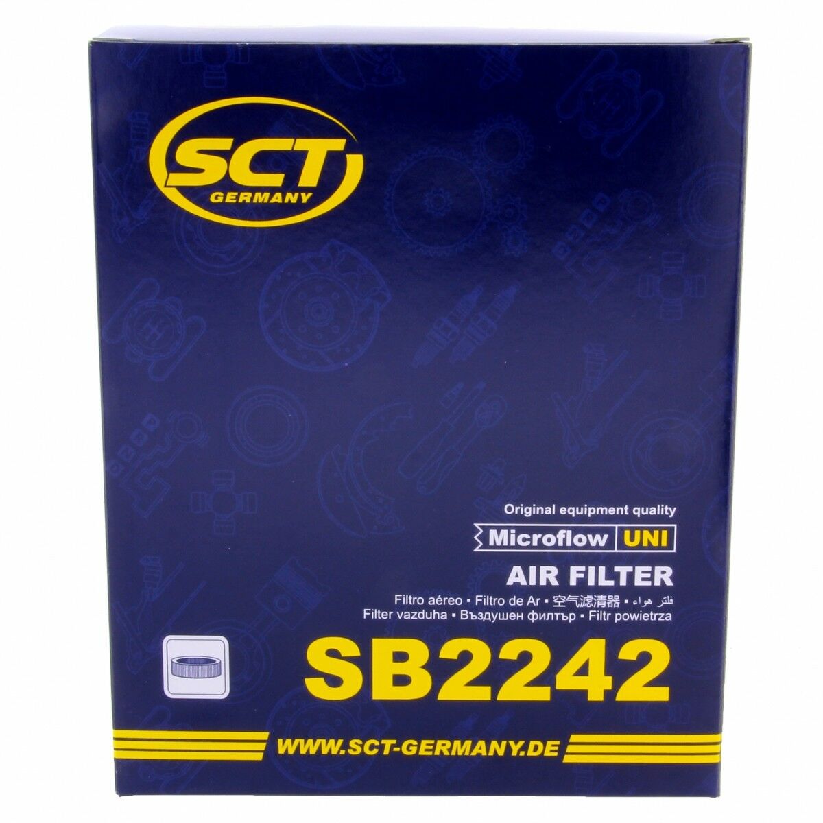 SCT Luftfilter Fahrzeugfilter SB2242 Motorfilter Servicefilter Ford Transit Fiesta B-Max