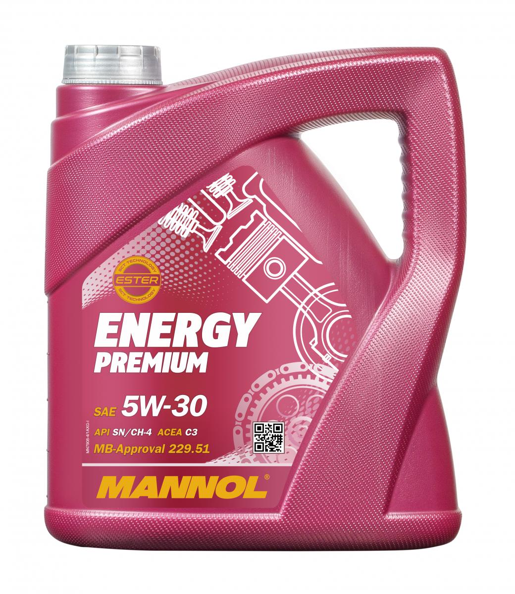 8 Liter (2x4) MANNOL Energy Premium 7908 5W-30 Motoröl API SP