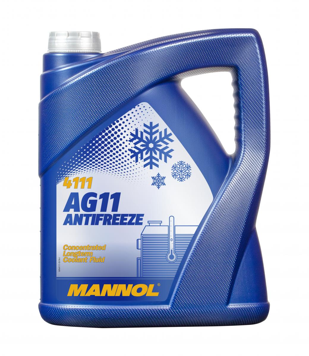 5 Liter MANNOL Longterm Antifreeze AG11 Kühlerfrostschutz Konzentrat blau G11
