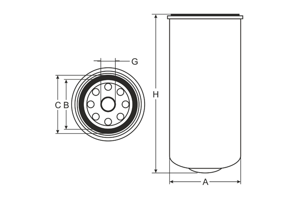 SCT Ölfilter SM821 Filter Motorfilter Servicefilter Anschraubfilter Dichtung