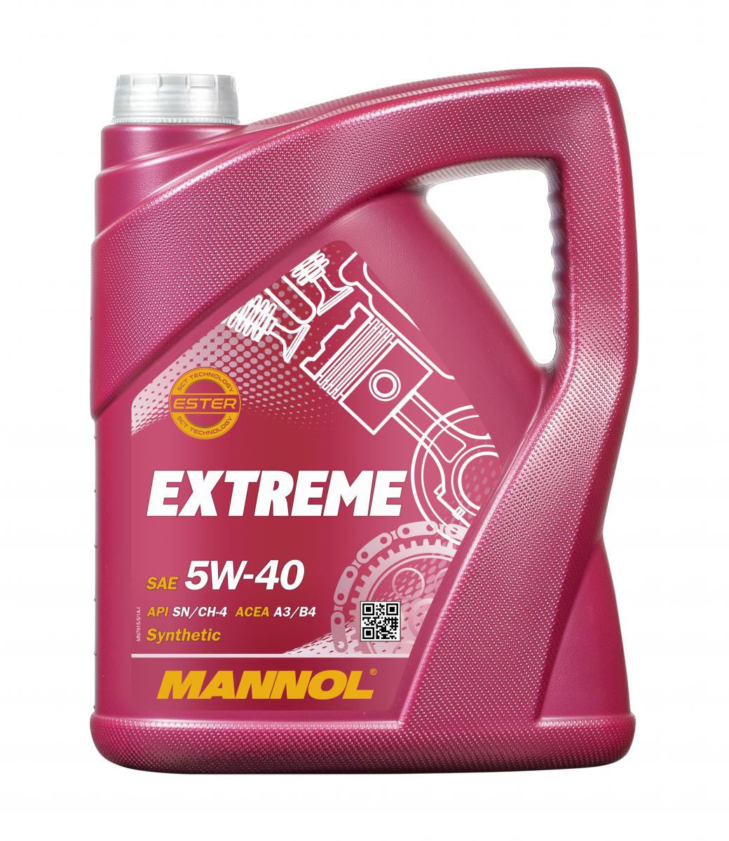 5 Liter MANNOL Extreme 5W-40 API SN CH-4 Motoröl 5W40 4036021525518
