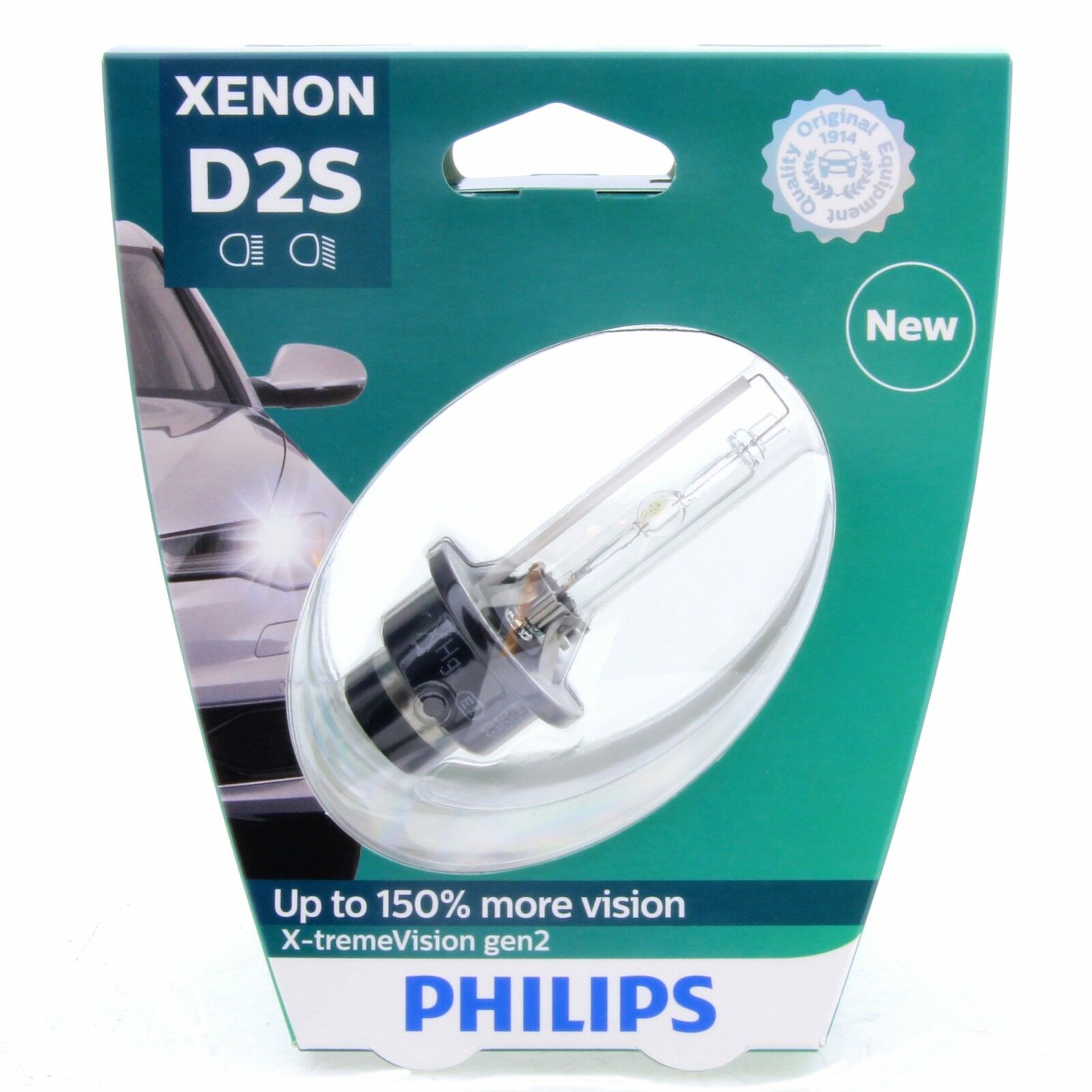 D2S PHILIPS X-tremeVision gen2 85122XV2S1 150% more Vision Xenon-Brenner 1 Stück