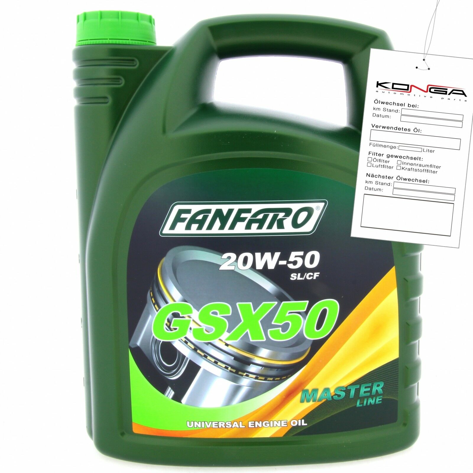 5 Liter FANFARO GSX 50 20W-50 API SN CH-4 Motoröl Universal Motor Öl
