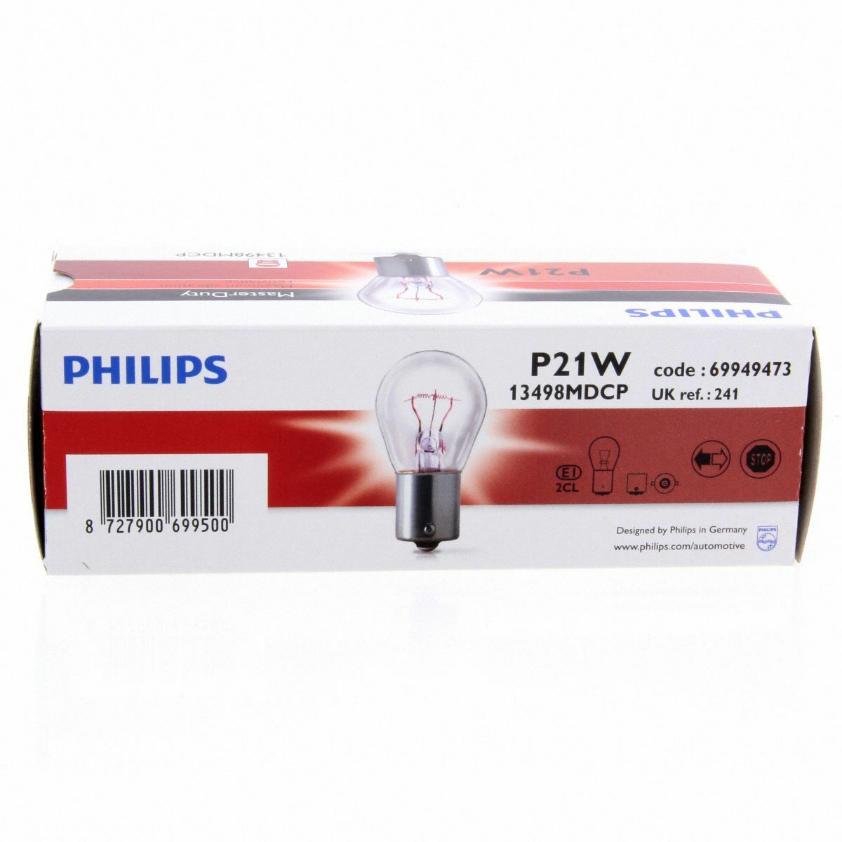 P21W Philips MasterDuty 2x Longlife LKW 24V Halogenlampe 13498MD 10er Box Pack