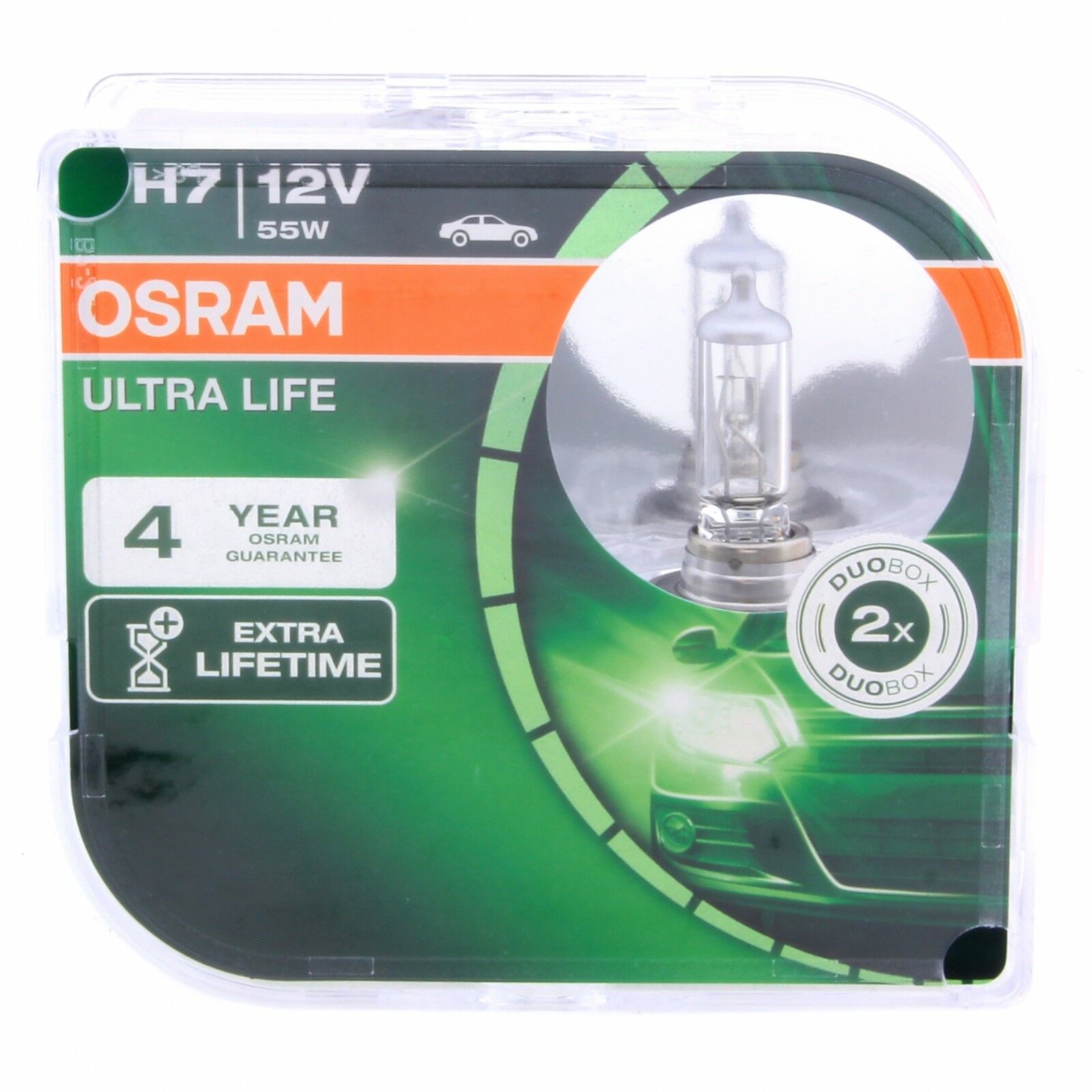 H7 OSRAM Ultra Life 64210ULT-HCB 12V Extra Lifetime Lampe DUO Set 2 Stück